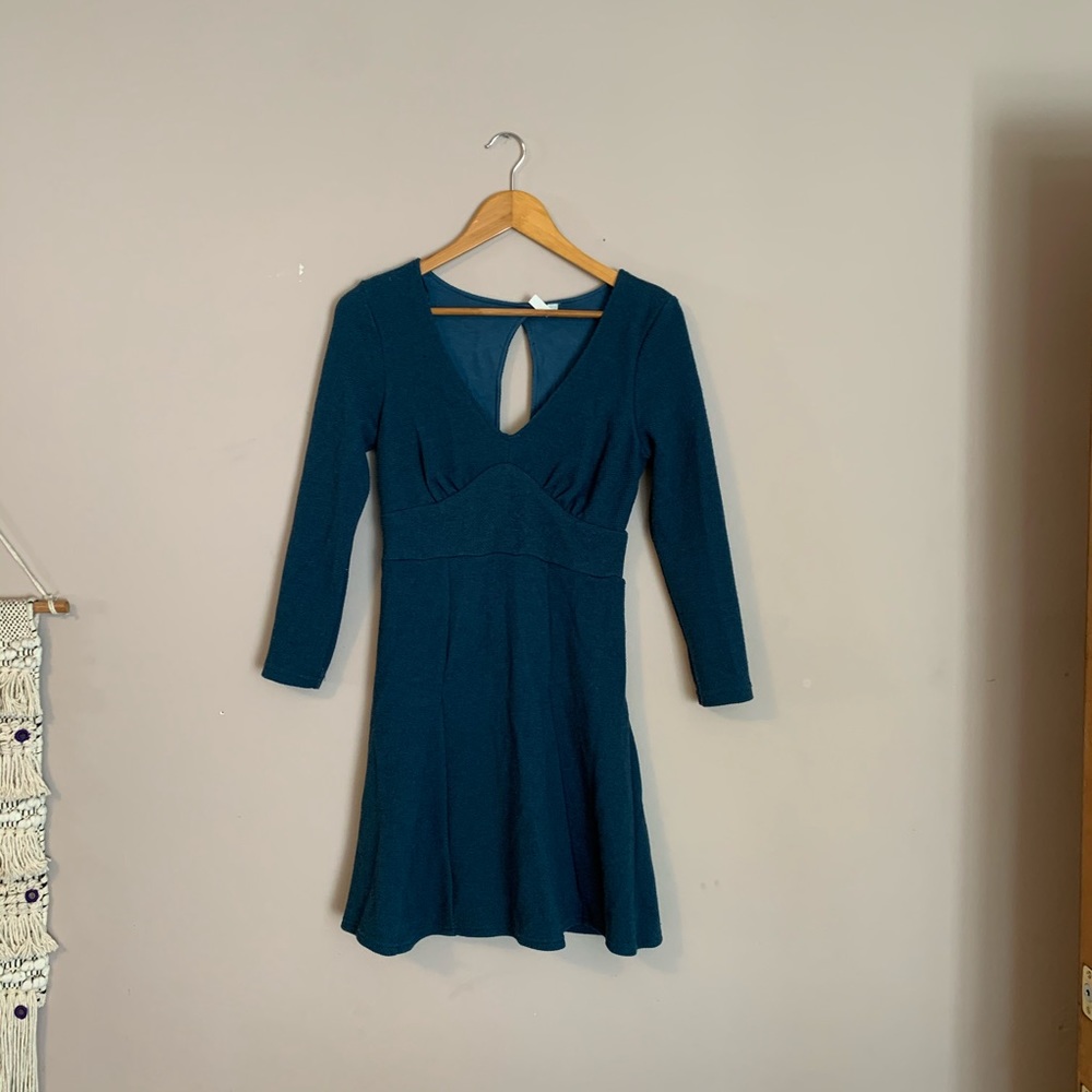 Free People Dress Blue Green
